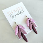 Cassie Polymer Clay Dangle Earrings - Pink Hues