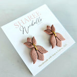 Tulip Duo Dangle Polymer Clay Earrings - Spice