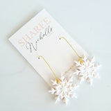 Fantasia Snowflake Dangles - Sharee Nicholls Handmade