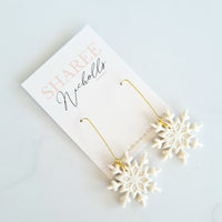 Fantasia Snowflake Dangles - Sharee Nicholls Handmade