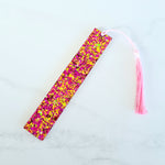 Carnival Fuchsia & Gold Glitter Resin Bookmark - Sharee Nicholls Handmade