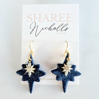Gabrielle Star Dangles - Sharee Nicholls Handmade