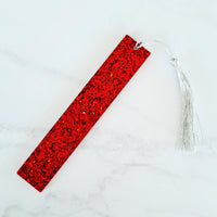 Red Glitter Resin Bookmark - Sharee Nicholls Handmade