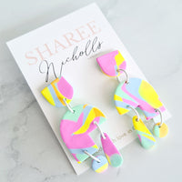 Ida Dangle Polymer Clay Earrings - Sharee Nicholls Handmade