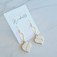 Jacqueline Dangle Polymer Clay Earrings: Choose Colour