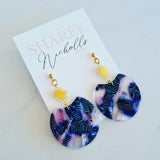 Enid Acrylic Dangle Earrings - Sharee Nicholls Handmade