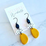 Ellen Polymer Clay Dangle Earrings: Choose Colour - Sharee Nicholls Handmade