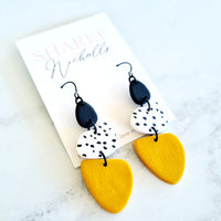 Esther Polymer Clay Dangle Earrings: Choose Colour - Sharee Nicholls Handmade
