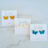 Butterfly Polymer Clay Stud Earrings: Choose Colour