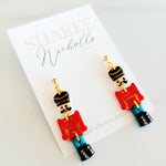 Christmas Nutcracker Polymer Clay Dangle Earrings