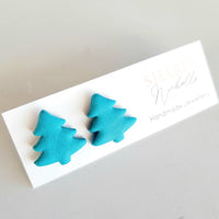 Polymer Clay Christmas Tree Studs - Sharee Nicholls Handmade
