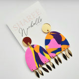 Rosaline Polymer Clay Dangle Earrings